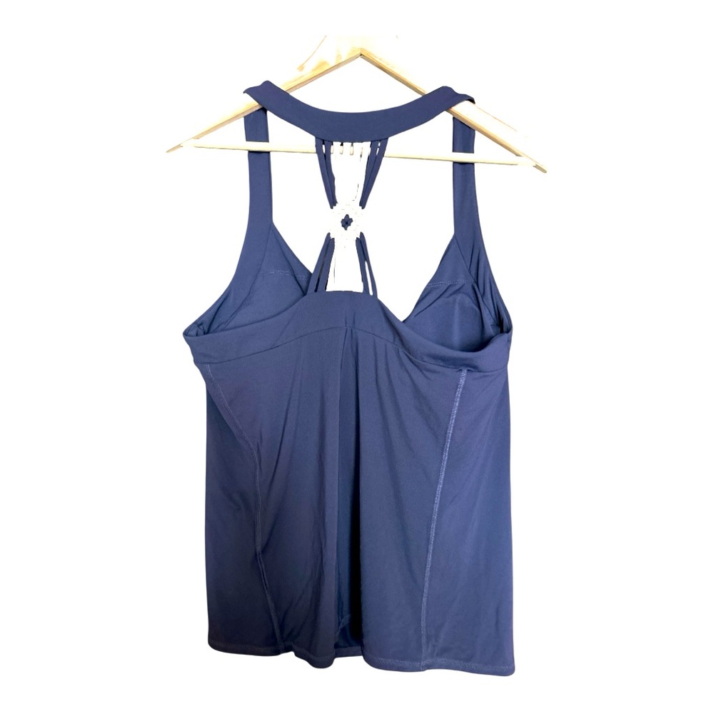 Lilly Pulitzer Meryl Nylon Pilar Tank Top, Navy, Women's XL - Picture 2 of 5